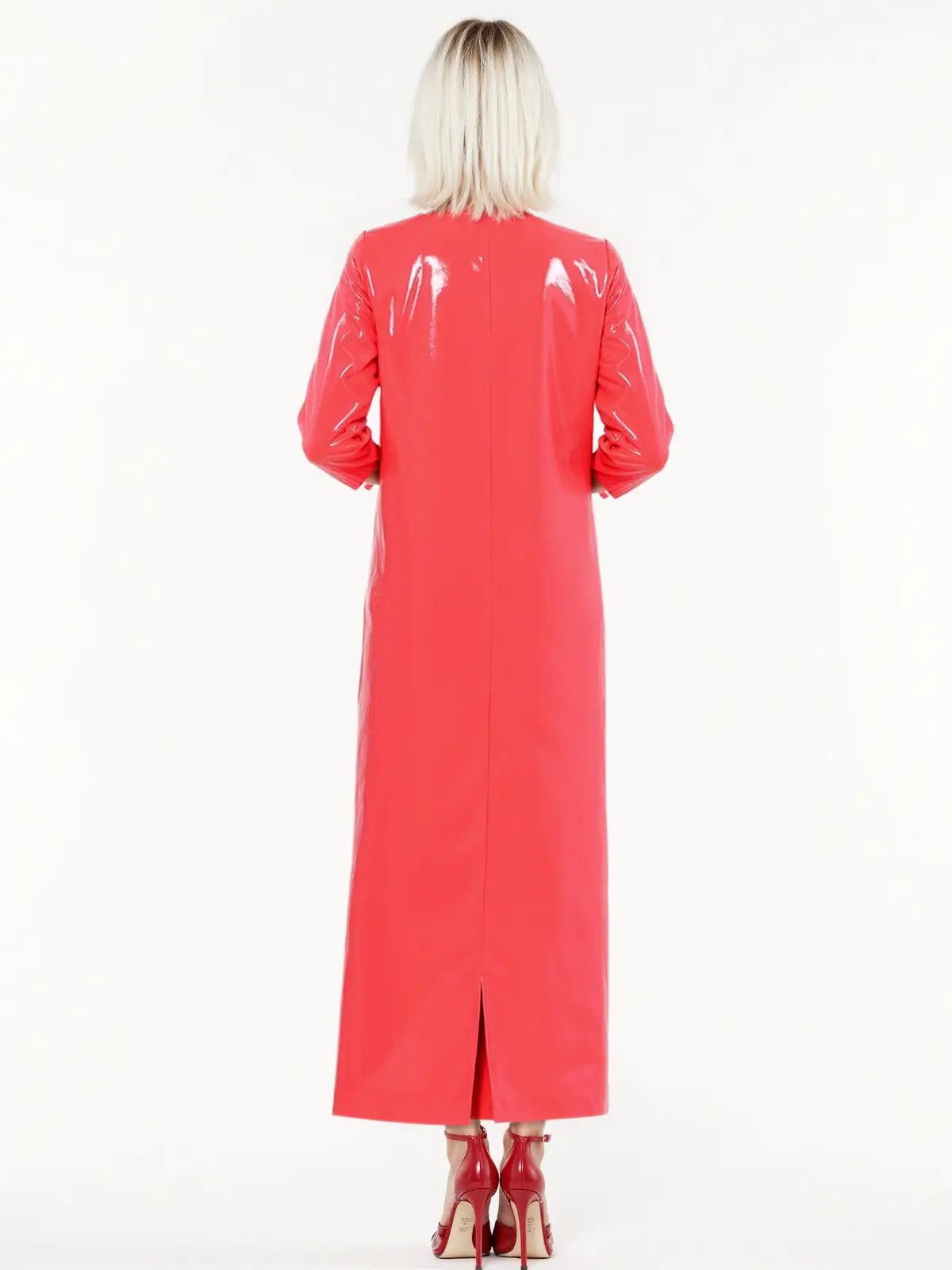 Coral Latex Dress