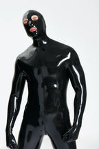 Dark Blue Male Standard 'Gimp' Fully-Enclosed Latex Catsuit