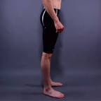 Knee-Length 0.40mm Latex Shorts with Crotch Zip