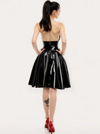 Latex Basics Circle Skirt — Black