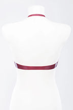 Latex Bra with Bow Detail — Clasp-Free with Optional Button Back