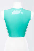 Latex Fitted Top with Cups — Optional Back Zipper