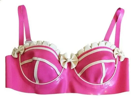 Latex Sissy Pink Bra