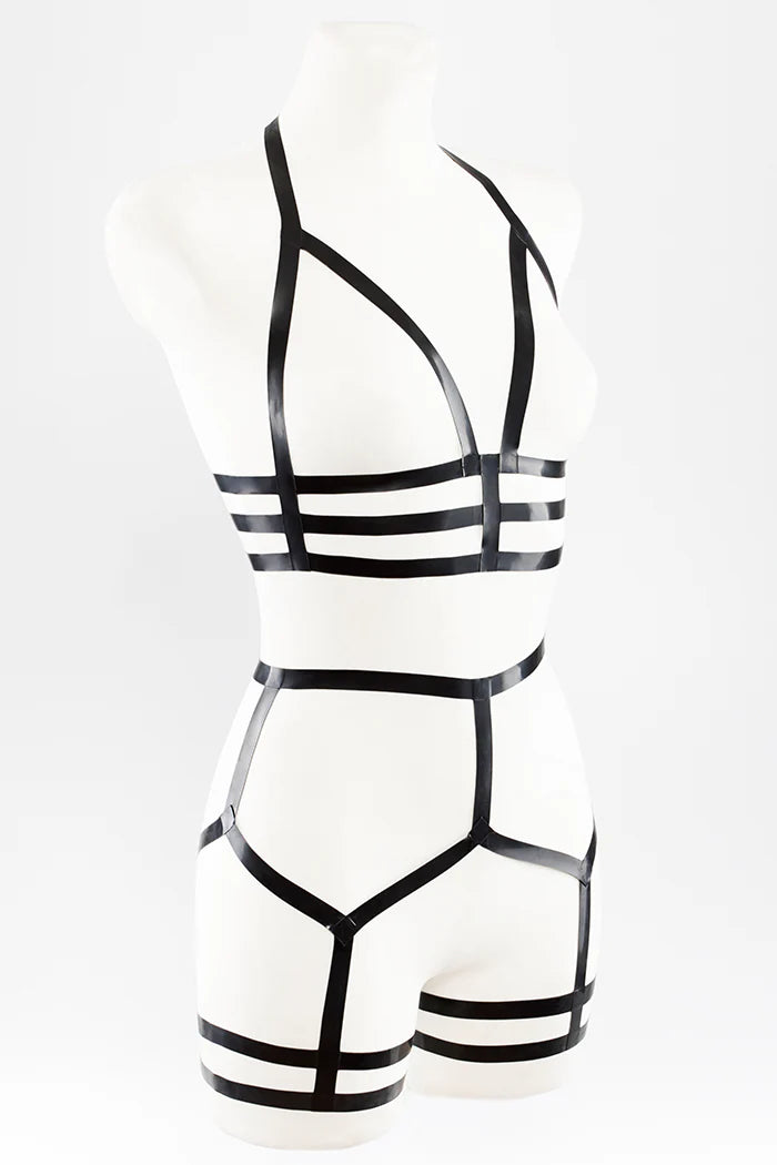 Latex Strap Lingerie Set — Elastic, Clasp-Free & Fully Bespoke