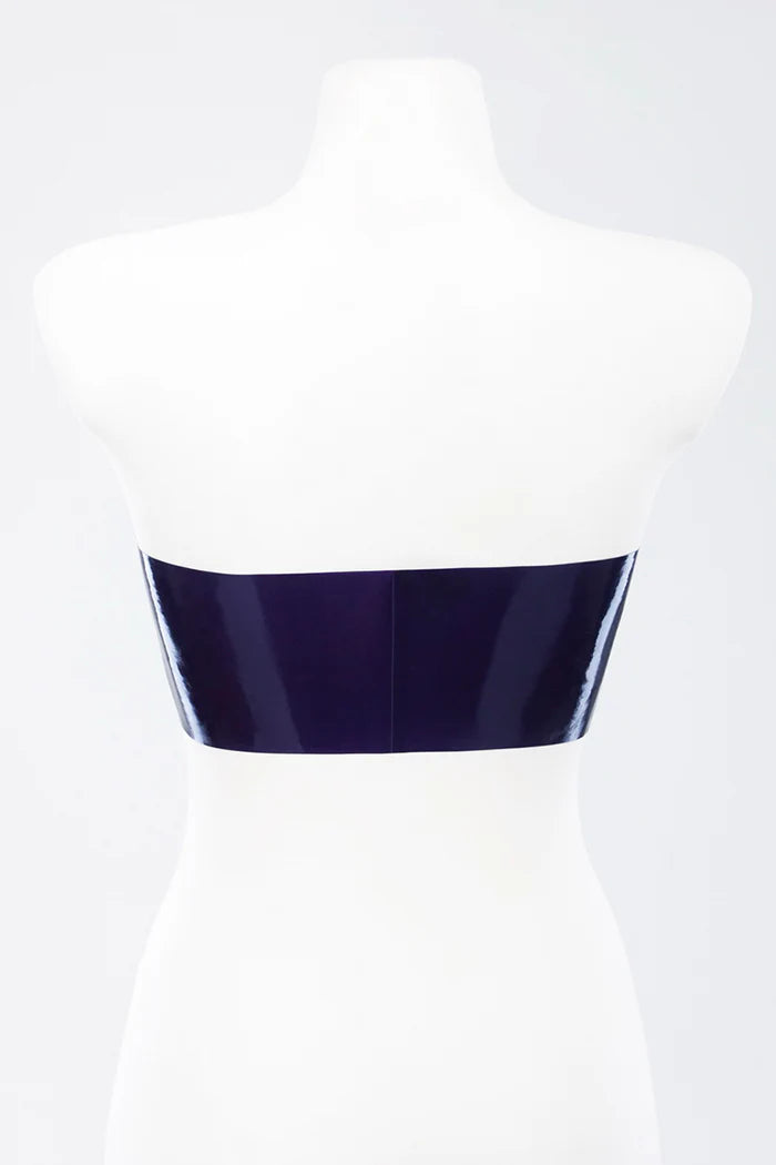 Latex Top with Shaping Seams & Detachable Front Zipper