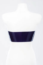 Latex Top with Shaping Seams & Detachable Front Zipper