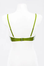 Latex Underwire Bra with Adjustable Straps & Button Back
