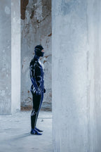 Black Male 'Alvanor' Super Hero Latex Catsuit