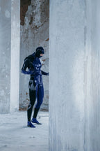 Black Male 'Alvanor' Super Hero Latex Catsuit