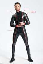 Black Male 'Antarah' Latex Catsuit