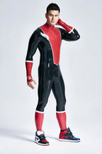 Black Male Baseball Look Latex Catsuit