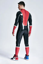 Black Male Baseball Look Latex Catsuit