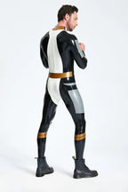 Pure White Male 'Centaurus' Latex Catsuit