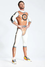 Transparent Brown Male 'Circle Of Life' Latex Catsuit