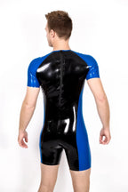 Black Male Codpiece Latex Surfsuit