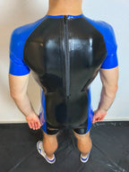Black Male Codpiece Latex Surfsuit