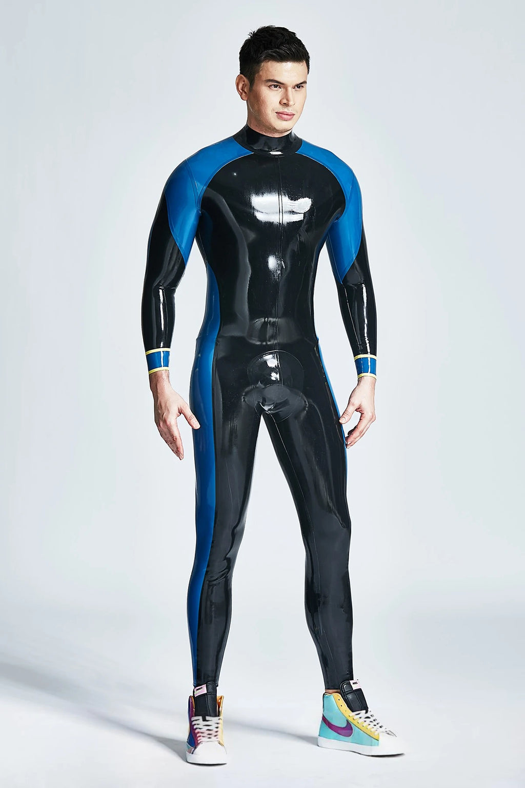 Black Male 'Comfort Zone' Latex Catsuit