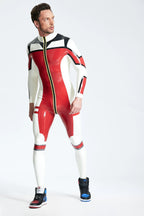 Red Male 'Cressida' Latex Catsuit