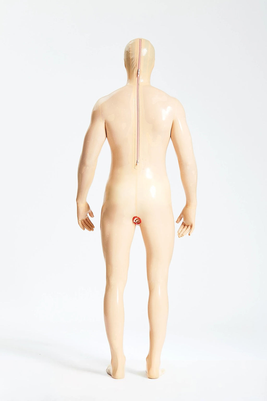Male 'Dilly-Dolly' Gimp Latex Suit