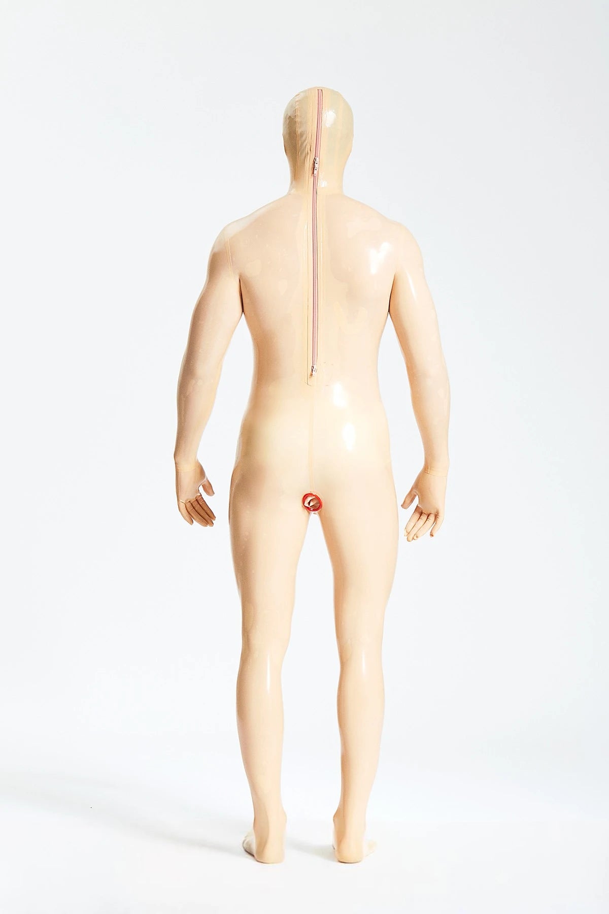 Male 'Dilly-Dolly' Gimp Latex Suit
