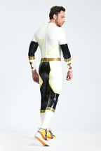Cream White Male 'D-Votion' Latex Catsuit
