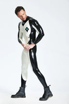 Pure White Male 'Eye Of Sauron' Latex Catsuit
