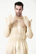 Translucent Natural Male 'Frivolous' Translucent Play Latex Suit