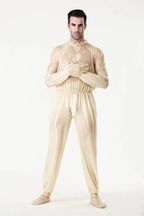 Translucent Natural Male 'Frivolous' Translucent Play Latex Suit