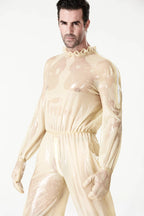 Translucent Natural Male 'Frivolous' Translucent Play Latex Suit