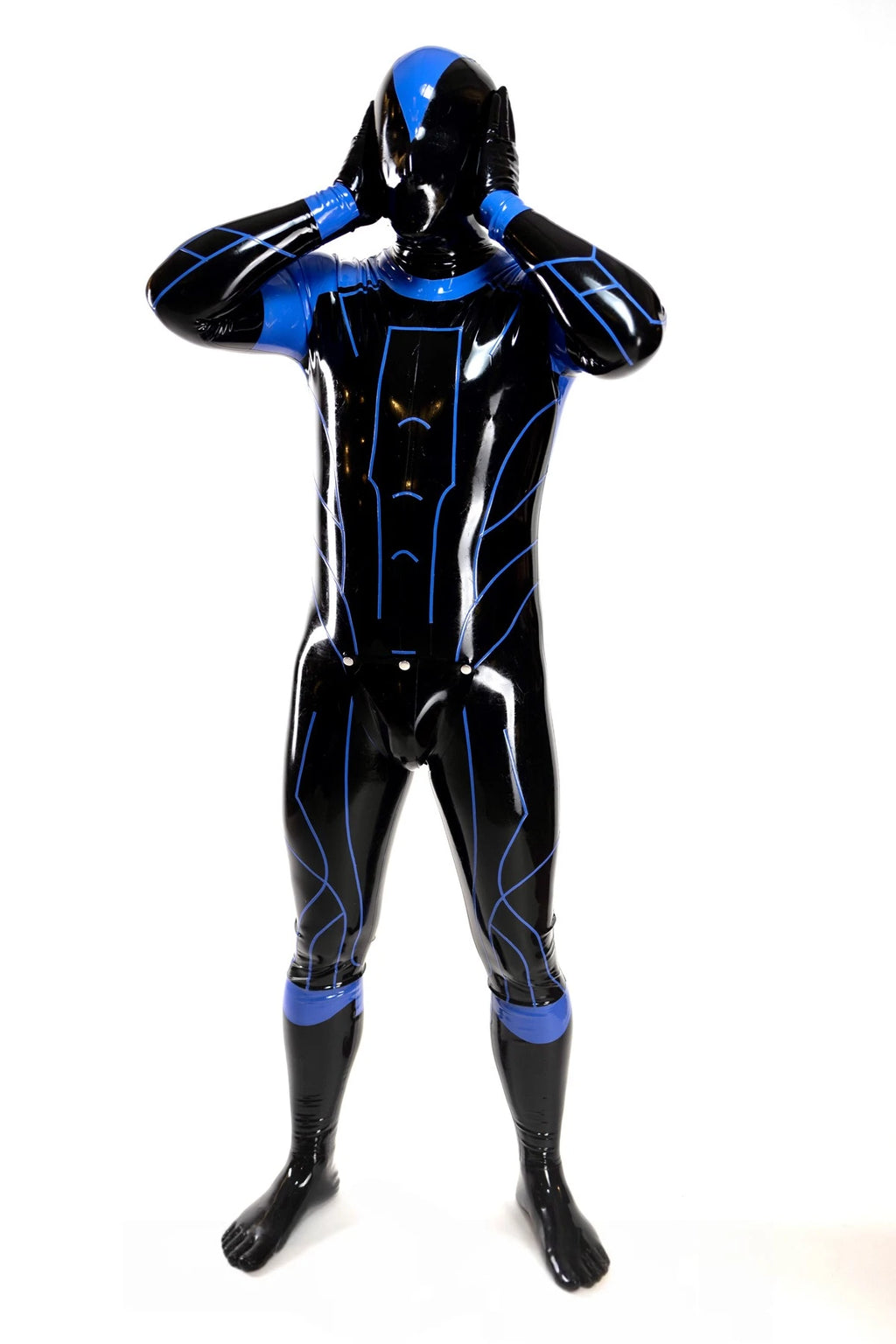 Male Full Drone Latex Catsuit