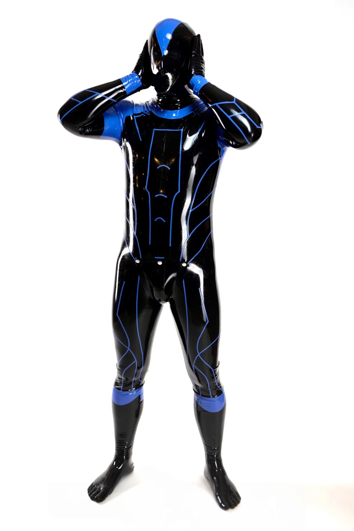 Male Full Drone Latex Catsuit