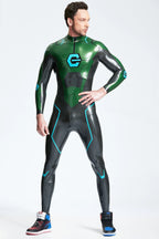 Metallic Green Male 'G-Force' Latex Catsuit