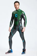 Metallic Green Male 'G-Force' Latex Catsuit