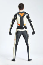 Black Latex Male 'GP-Moto' Catsuit With Feet and Gloves