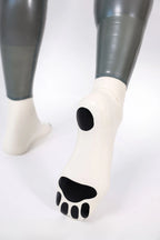 Metallic Silver Male Grey Donkey Latex Catsuit