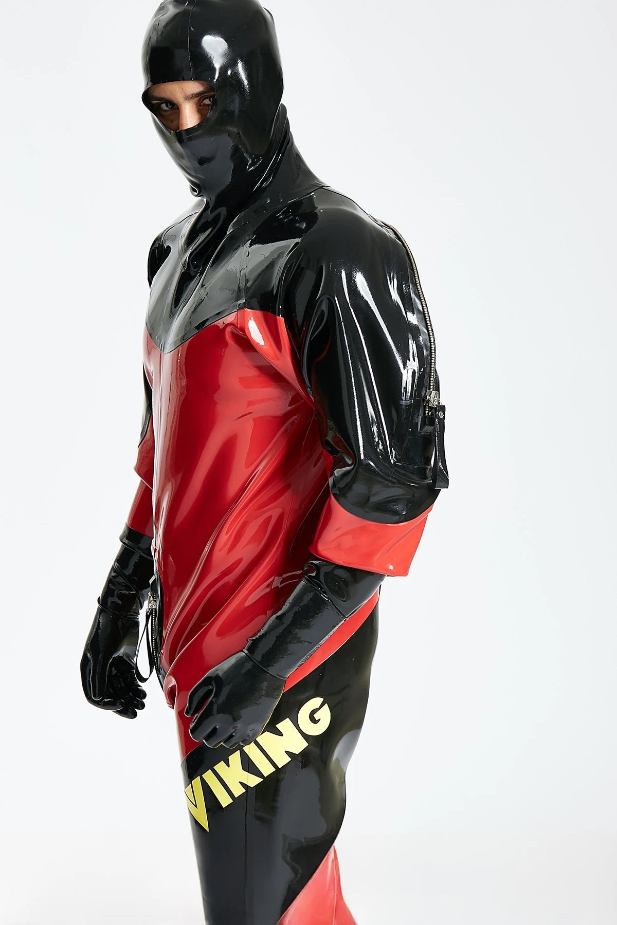 Red Male Heavy Duty Latex Viking Latex Drysuit