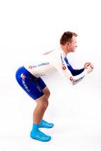 Royal Blue Male Italian Style Cycling Latex Suit