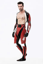 Red Male 'Moto-Pro' Latex Catsuit