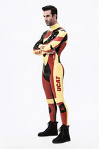 Red Male 'Moto-Pronto' Latex Catsuit