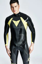 Black Male 'Moto-T-Age' Latex Catsuit