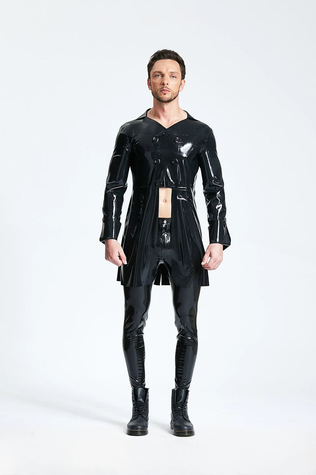 Black Male Latex 'Musketeer' Style Formal