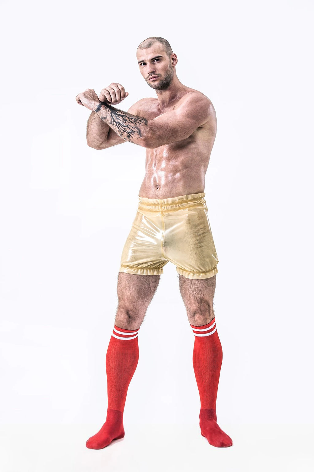 Translucent Natural Male Natural Latex Elasticated Panties