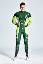 Metallic Green Male 'Neptunite' Latex Catsuit
