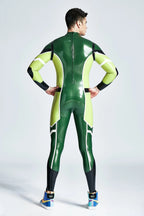 Metallic Green Male 'Neptunite' Latex Catsuit