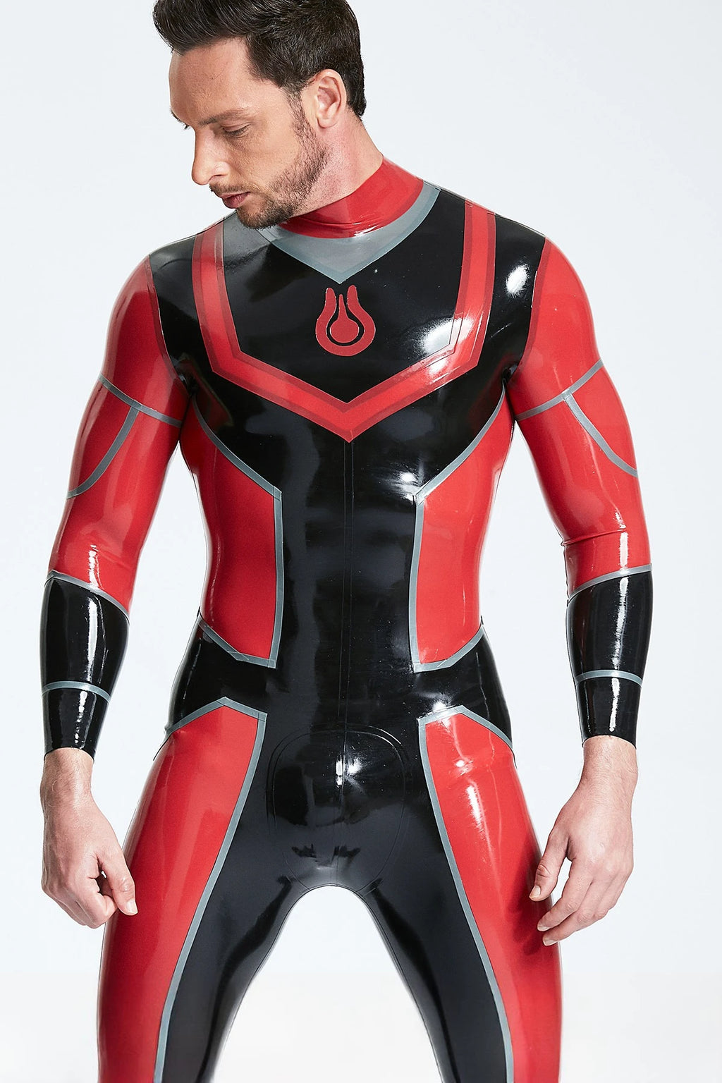 Black Male 'Nibiru' Latex Catsuit