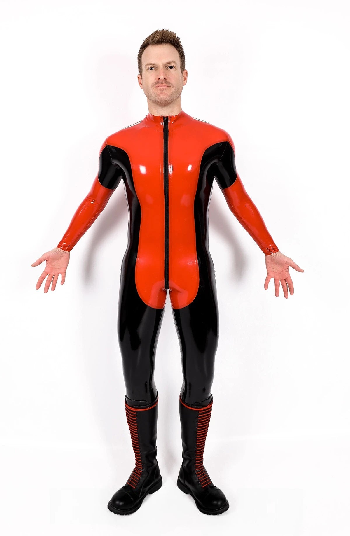 Black Male 'Nitro' Latex Catsuit