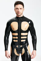 Black Male 'Orion' Latex Catsuit