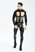 Black Male 'Orion' Latex Catsuit