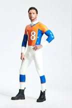 Orange Male 'Outfielder' Latex Latex Catsuit