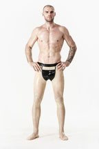 Male 'Pocket' Latex Leggings with Feet